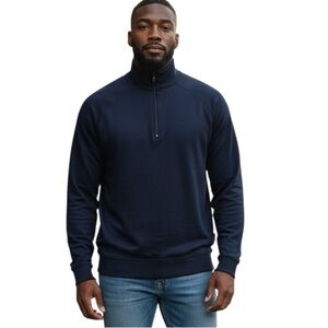 FootJoy 1/4 Zip Golf Jacket Solid Navy Size Large